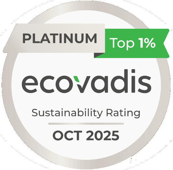 Ecovadis 2025 Platinum Badge