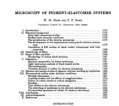 Microscopy of Pigment-Elastomer Systems