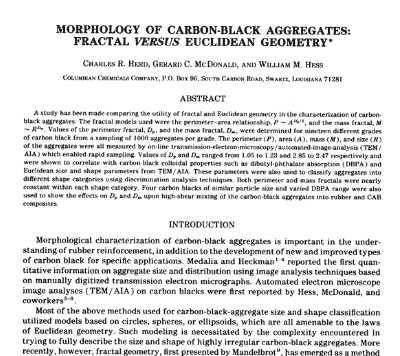 Morphology of Carbon-Black Aggregates: Fractal Versus Euclidean Geometry