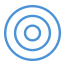 Blue Target Icon