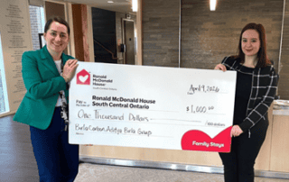 Birla Carbon Canada sponsors Ronald McDonald House® for families attending to children’s health at the nearby hospital [