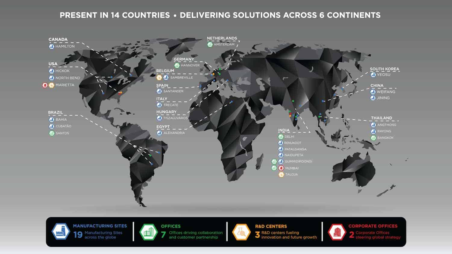 Birla Carbon Global Map