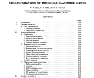 Caracterización de mezclas de elastómeros inmiscibles