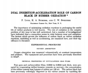 Inhibición dual: rol de la aceleración del negro de carbono en la oxidación del caucho