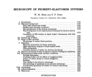 Microscopia de sistemas de pigmento-elastómero