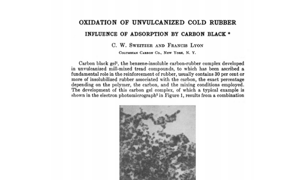 A influência da oxidação da borracha não vulcanizada em diferentes temperaturas na adsorção pelo negro de fumo