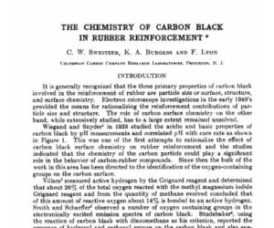 La química del negro de carbono en el refuerzo del caucho