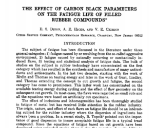 El efecto de los parámetros del negro de carbono en la vida de fatiga de los compuestos de caucho rellenado