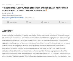 Efectos de la floculación tixotrópica en cinética de caucho reforzado con negro de carbóono y activación térmica.